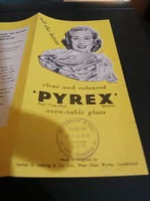 Vintage PYREX Pamplet Memoibilea