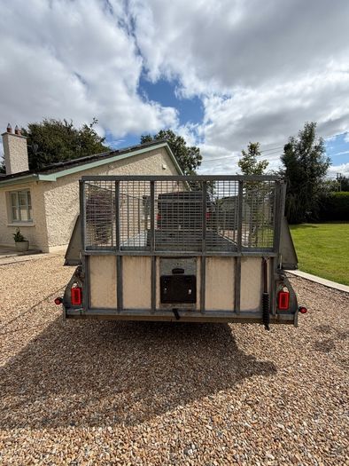 12x6 Ifor Williams Plant Trailer c/w high mesh
