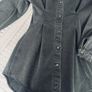 Missguided Petite Washed Black Denim Shirt Dress UK 8 Image 2