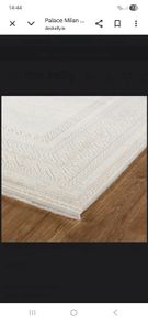 White and beige Rug 120cm x 170cm-Brand new