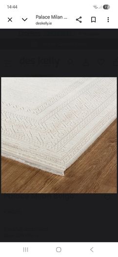 White and beige Rug 120cm x 170cm-Brand new