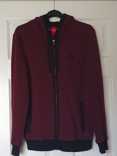 A Guess Wine Coloured Hoodie - Read Ad for Size Details