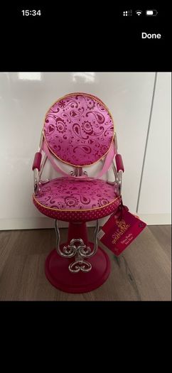our generation salon chair and accessory trolley