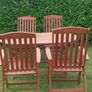 garden table and chairs set Image 4