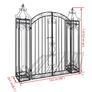Ornamental Garden Gate Wrought Iron 122x20.5x134 cm Image 4