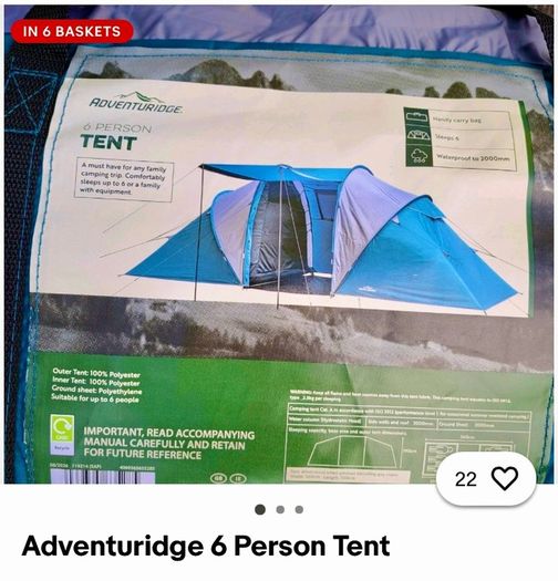 6 people outdoor tent