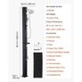 40L Solar Heated Shower, 205cm Showerhead Height Outdoor Shower, with Handheld & Foot Faucet, Hot & Cold Water Adjustment, Image 4