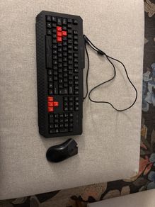 Gaming keyboard and mouse