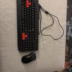 Gaming keyboard and mouse