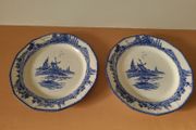 Two Royal doulton - norfolk dinner plates - windmill design