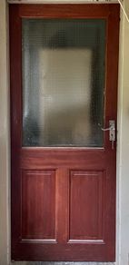 Solid mahogany timber door