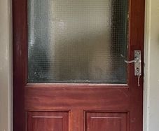 Solid mahogany timber door