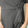 Black dress with a neckline Image 4
