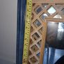 Wall mirror with lattice wood frame Image 6