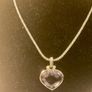Genuine Swarovski Oceanic Tanzanite Crystal heart Pendant Image 7