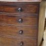 Regency Mahogany Bow Front Chest of Drawers Image 5