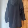 Helen Steele black hoody long line zipped size medium Image 5