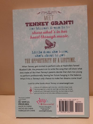 Children's book, Tenney by Kellen Hertz. American Girl