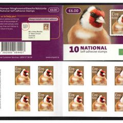 2013 Ireland Goldfinch Definitive Stamps Booklet Mint Never Hinged (MNH). Hibernian HB190.