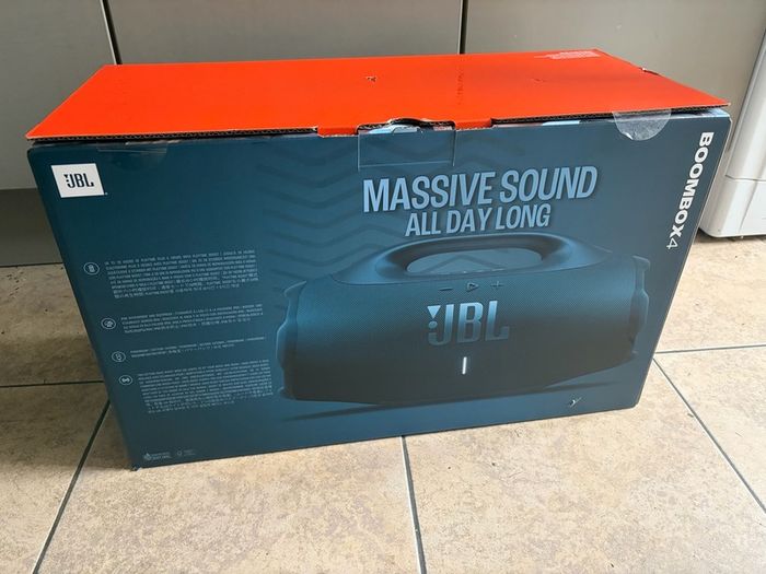 JBL Boombox 4 Blue - Like New, Boxed & Receipt