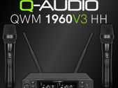 Q-Audio QWM 1960 V3 HH UHF Dual Channel True Diversity Dual Handheld Wireless Mic System