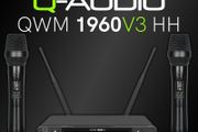 Q-Audio QWM 1960 V3 HH UHF Dual Channel True Diversity Dual Handheld Wireless Mic System