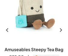 New Jellycat Steepy Tea Bag