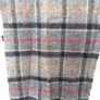 Barbour Grey 100% Wool Lambswool Scarf. Image 3