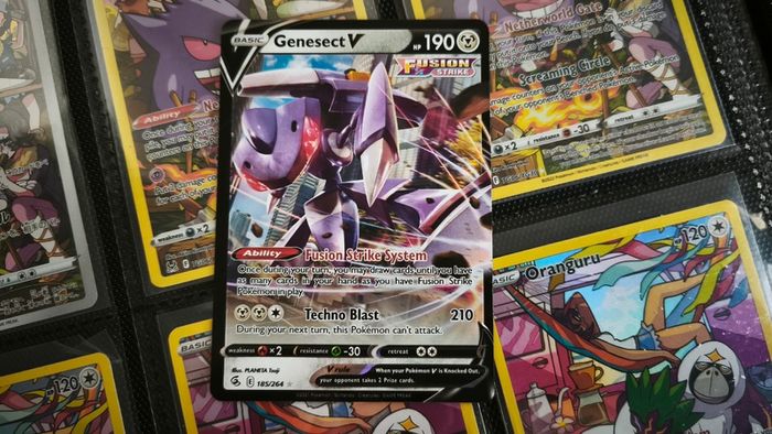 Genesect V ! Ultra Rare ! from Fusion Strike Set ! 2021 ! Pokemon Card !