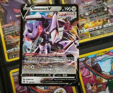 Genesect V ! Ultra Rare ! from Fusion Strike Set ! 2021 ! Pokemon Card !