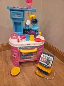 Kids kitchen plus cash register