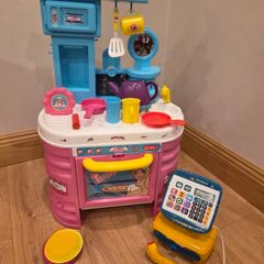 Kids kitchen plus cash register