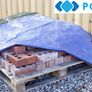 Tarpaulin Extra Heavy Duty 260gsm Car Boat Roof Rain Cover Camping Trailer 3m x 3m 10ft x 10ft Image 8