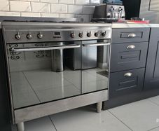 Smeg CC92MX9 Cucina Double Cavity 90cm Dual Fuel Range Cooker - Stainless Steel