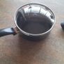 Brand new black saucepan with old lid Image 3