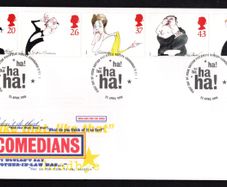 1998 Great Britain Comedians Commemorative Stamps Royal Mail Addressed First Day Cover (FDC)