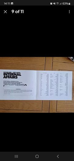 Internal Affairs Richard Gere Press Kit