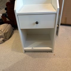Hauga Bedside Table locker  White