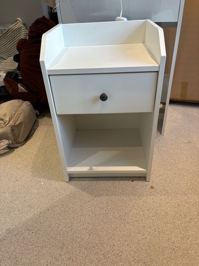 Hauga Bedside Table locker  White