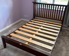 Double bed frame mahogany frame