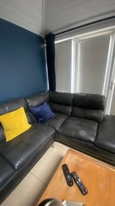 Corner sofa leather