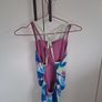 Speedo Starback Womens Swimsuit Green/Blue/Pink Image 2