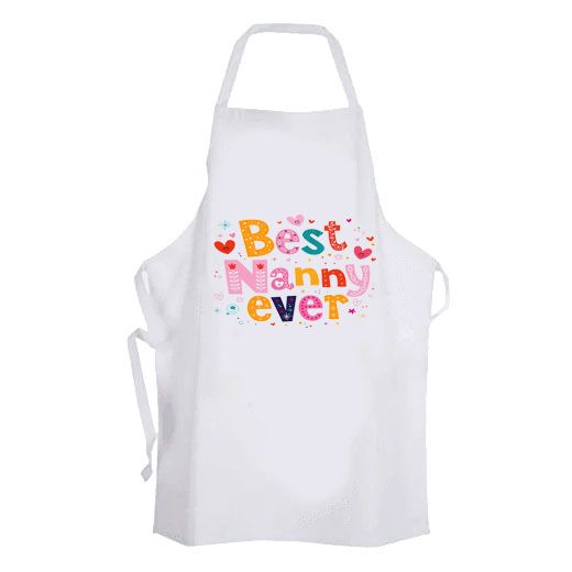 Best nanny ever apron great gift idea for grandmother