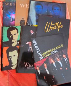 Westlife Tour programmes -  mainly older collectible ones