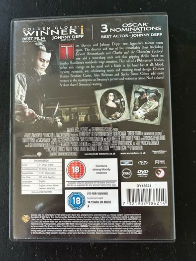 Sweeny Todd DVD