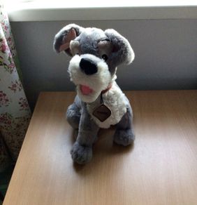 Vintage Disney Store Tramp Plush with Name Tag