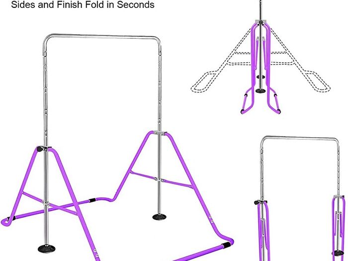 Gymnastics Bars, Horizontal Bar Expandable Gymnastics Kids Bar Folding Bar Junior Training Bar Multifunction Gym Training Equipment Home Training Adjustable Height Kip Bar (FREE SHIPPING)
