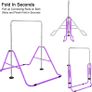 Gymnastics Bars, Horizontal Bar Expandable Gymnastics Kids Bar Folding Bar Junior Training Bar Multifunction Gym Training Equipment Home Training Adjustable Height Kip Bar (FREE SHIPPING) Image 7