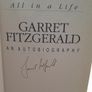All In A Life - Garret Fitzgerald - Signed Autobiography Image 3