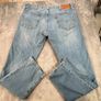 Levis 502 Premium Mens Jeans Blue W38 L31 Straight - Stretch Denim- Big E Image 6